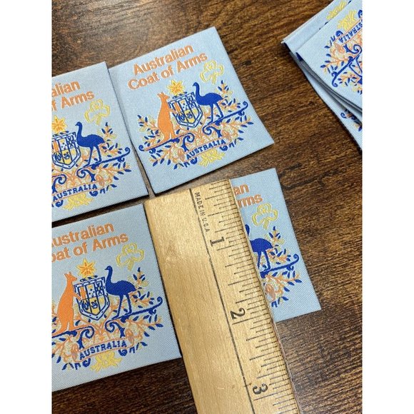 Girl Guides Australia Australian Coat of Arms Ribbon Patch LOT 4 - Picture 5 of 6